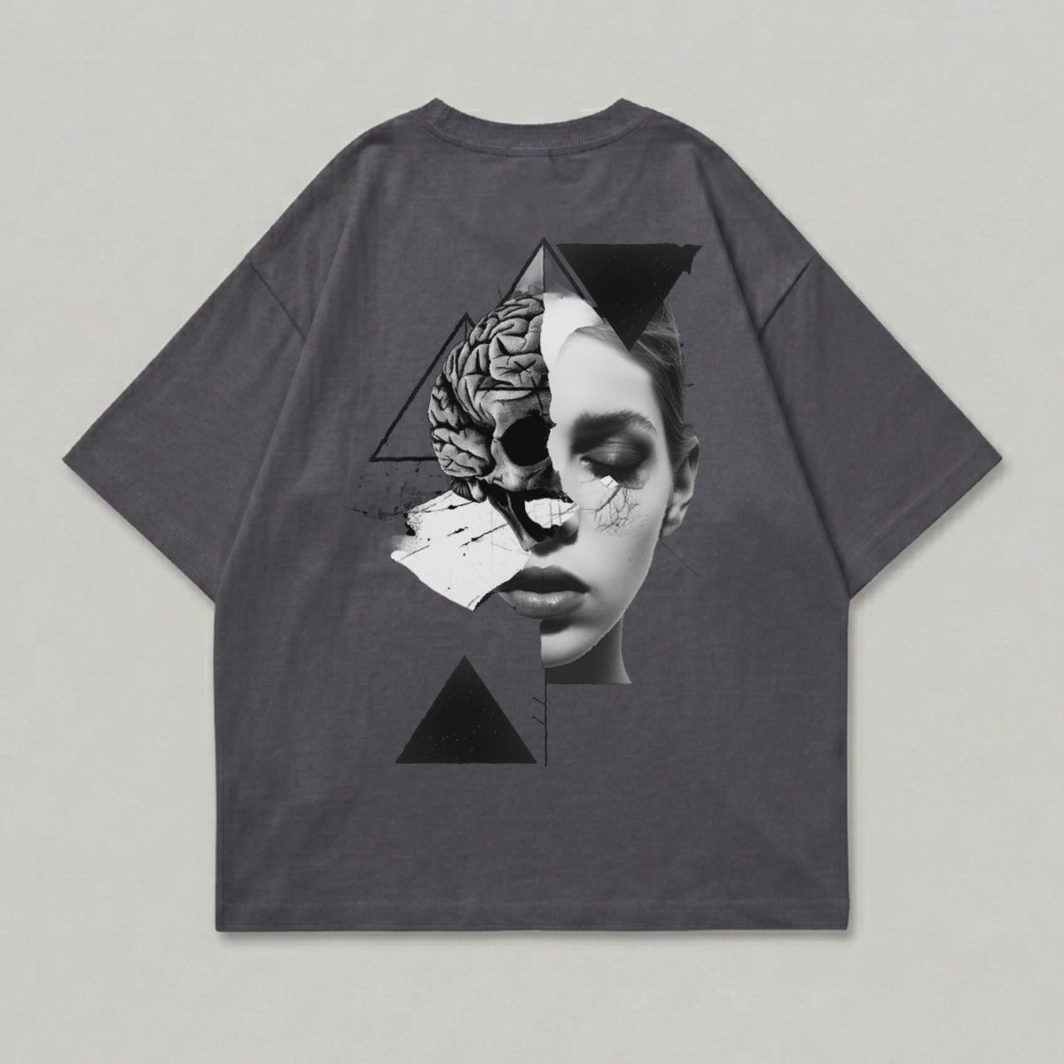 Split Face Skull Brain Triangles Abstract T-shirt product type
T-shirt
Graphic Tee
Skull Art
Brain Design
Abstract Print
Geometric Art
Dark Aesthetic
Gothic Fashion
Artistic Shirt
Unique Graphic
Streetwear Style
Oversized Fit
Unisex Clothing
Edgy Design
Creative Print
Mind Concept
Anatomy Print
Face Graphic
Modern Art
Distressed Look