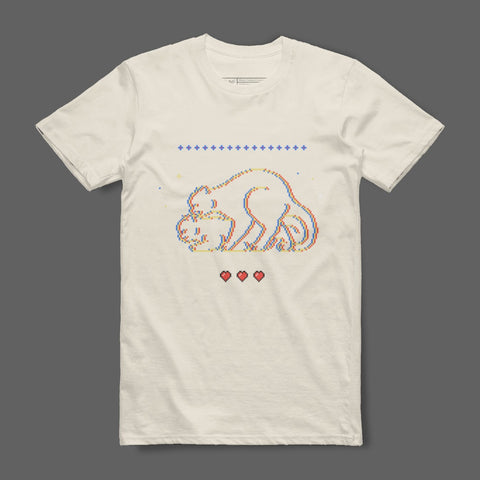 Retro Video Game Style Cat Design Shirt