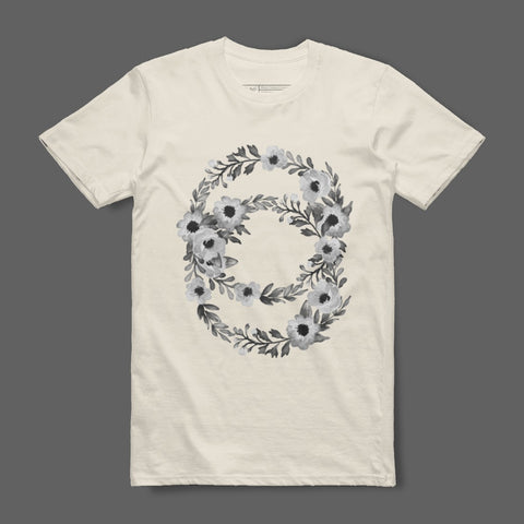 Floral Wreath Design Graphic Tee Product