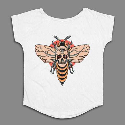 Skull Bee Graphic Design T-Shirt for Sale