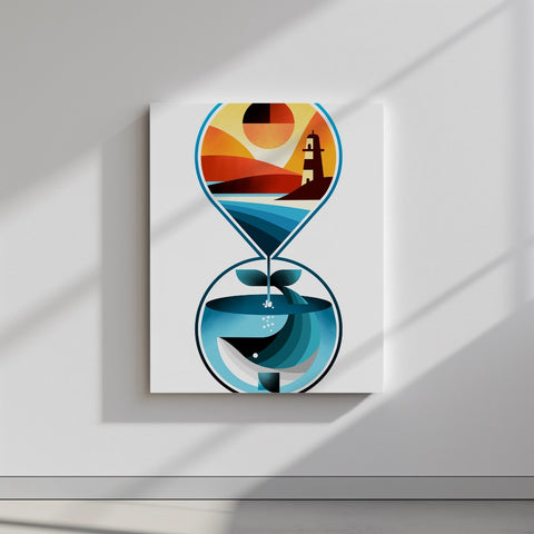 Quadro canvas clessidra