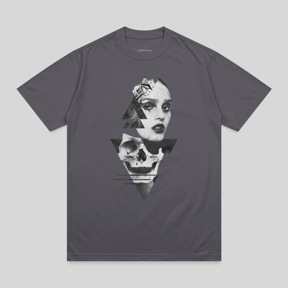 Geometric Woman Skull Triangles Dark Design product type
