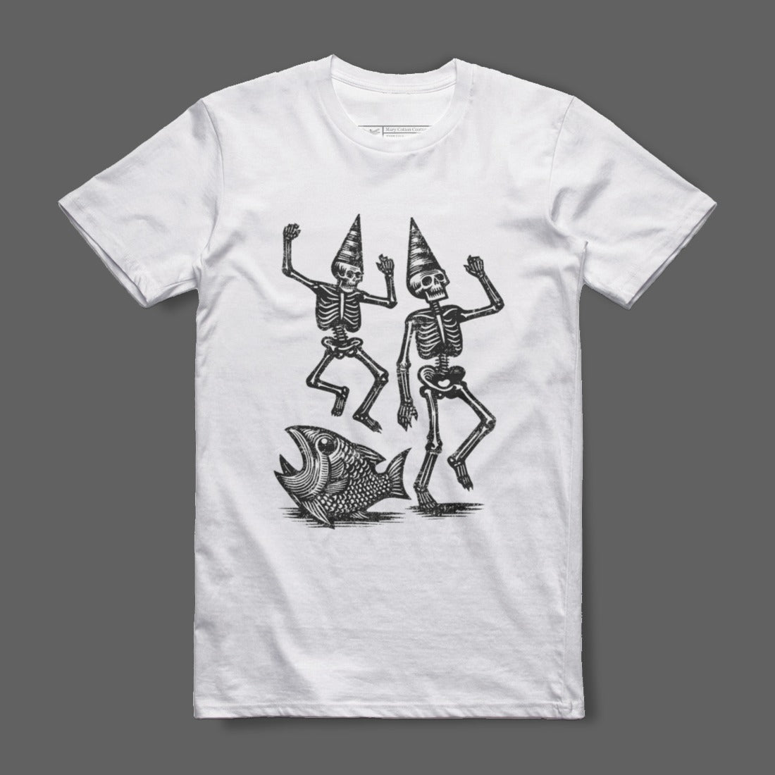 Dancing Skeletons and Fish Graphic T-shirt