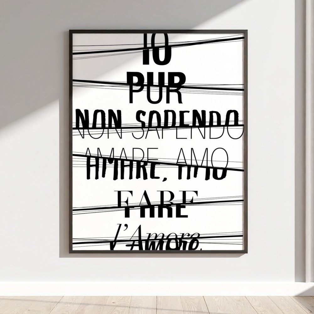 Io pur non sapendo amare fare l'Amore poster