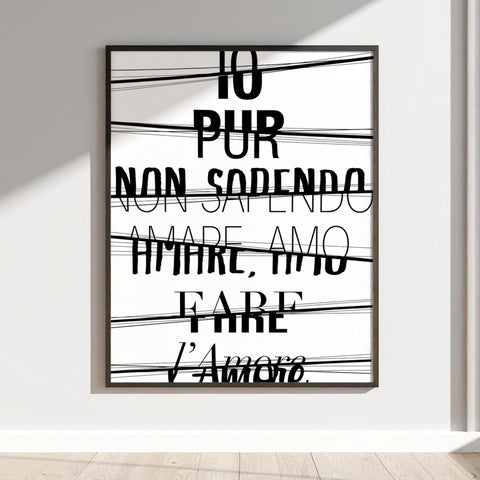 Io pur non sapendo amare fare l'Amore poster