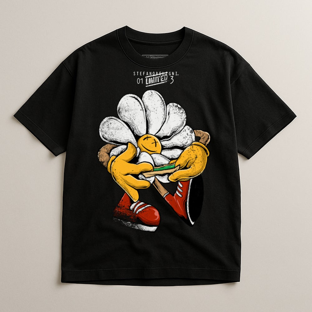 Colorful Artistic Graphic Flower T-shirt