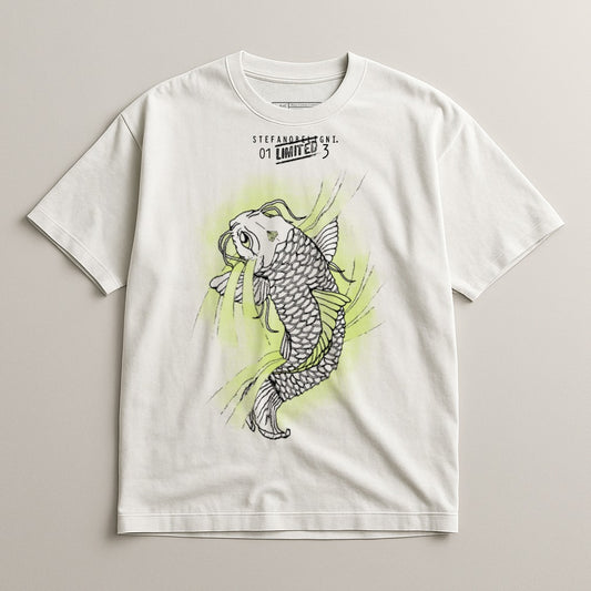 Stylish Graphic T-Shirt with Unique Fish Illustration