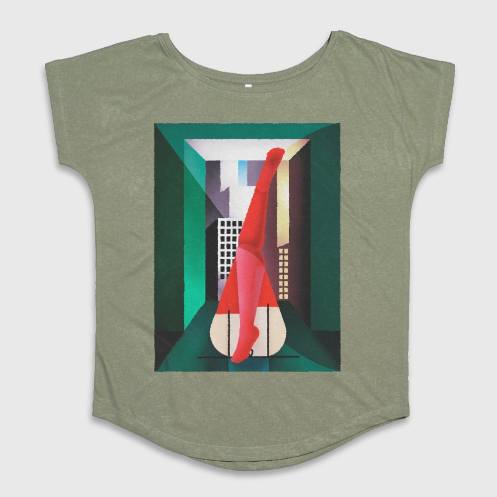 Abstract Urban Art Green Women's T-Shirt