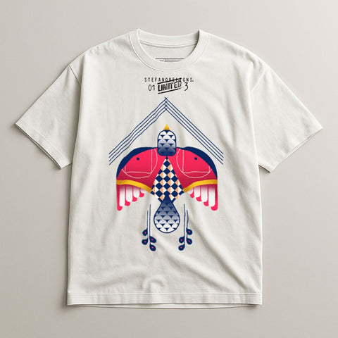Limited Edition Artistic Print Casual T-shirt