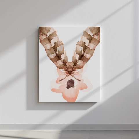 Quadro canvas deer_flower