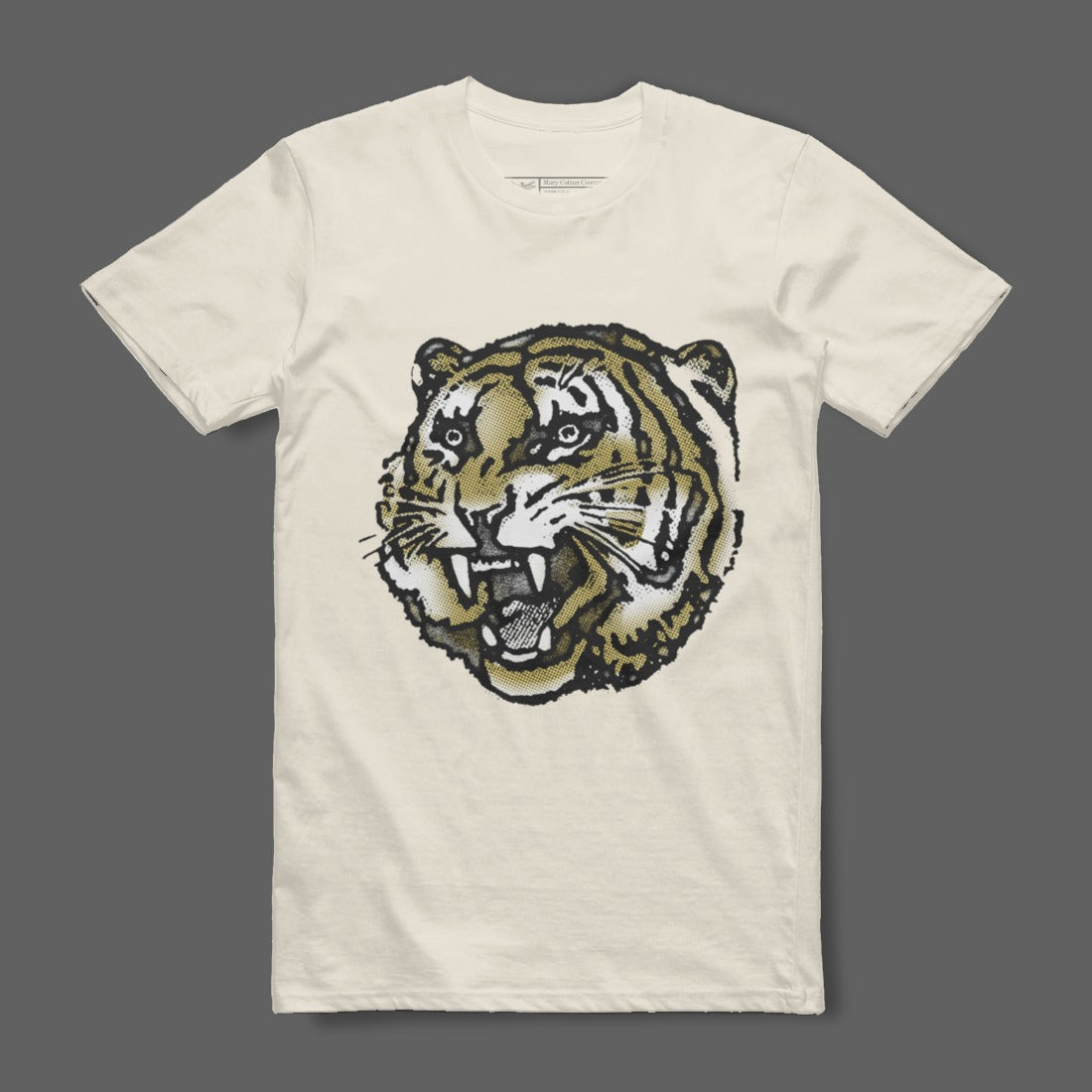 Fierce Tiger Face Graphic Tee Shirt Apparel