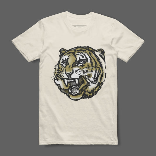 Fierce Tiger Face Graphic Tee Shirt Apparel