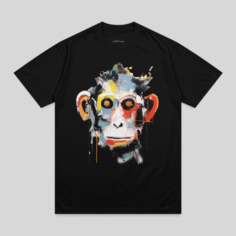 Abstract Monkey Face Splatter Art Vibrant Design product type