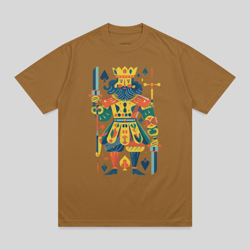 Spades King Card Vibrant Graphic T-Shirt product type