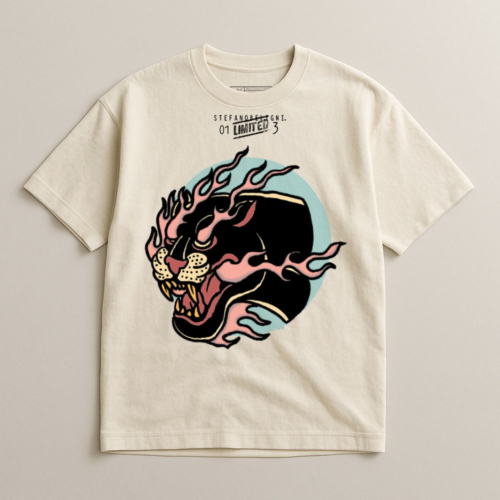 Fierce Panther Graphic Print Limited Edition T-shirt