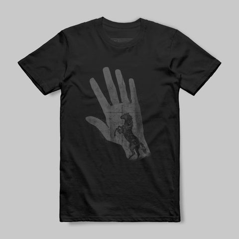 Hand and Animal Graphic Print T-shirt