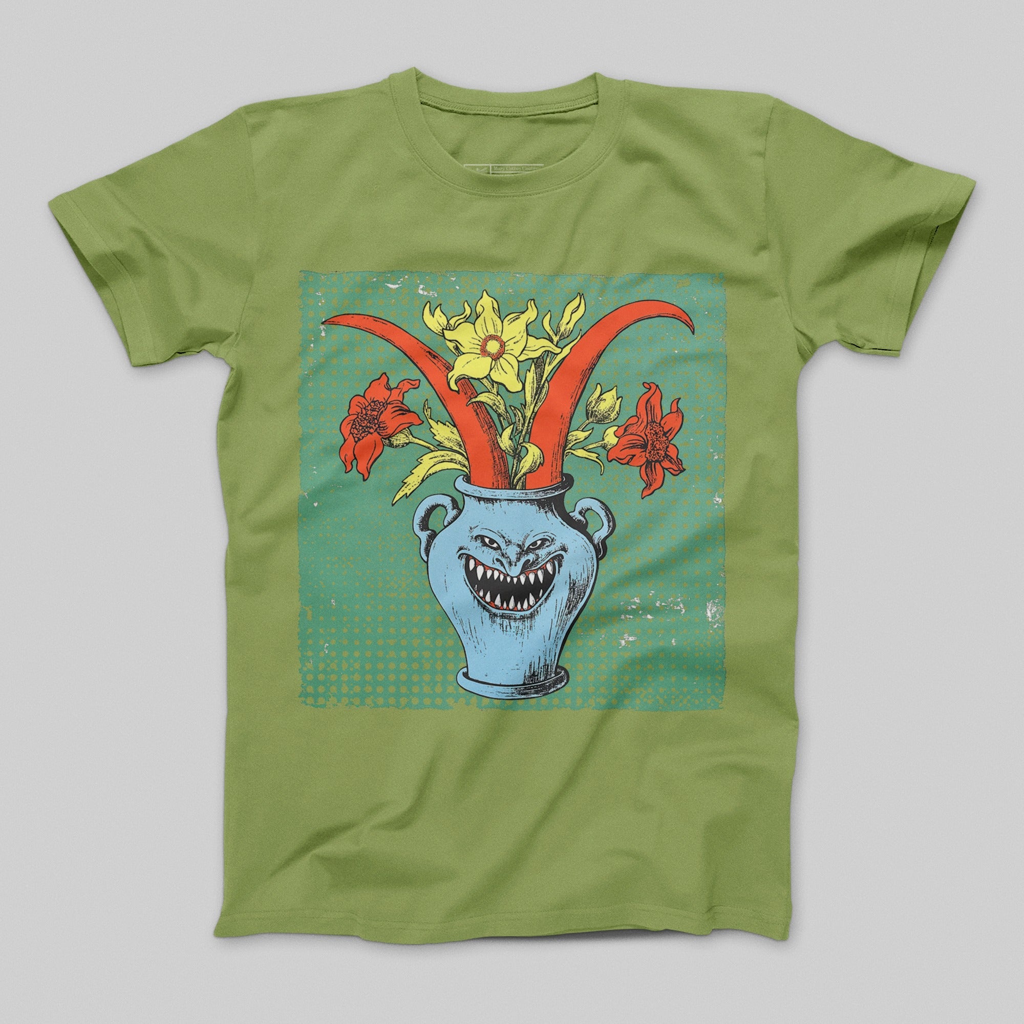Creepy Vase of Floral Monsters Graphic T-Shirt