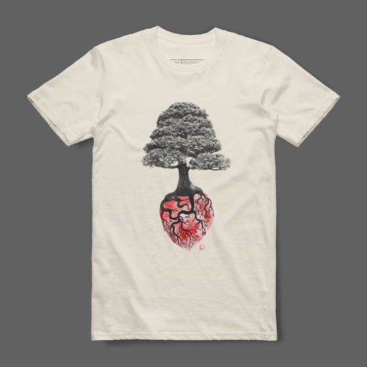 Unique Tree and Anatomical Heart Unisex T-Shirt