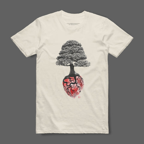 Unique Tree and Anatomical Heart Unisex T-Shirt