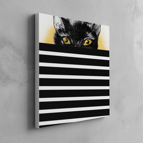 Quadro canvas Vintage Cat