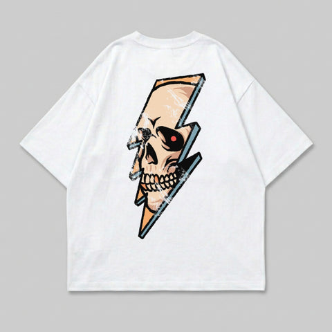 Distressed Skull Lightning Bolt Power Design product type
Skull graphic
Lightning bolt
Skull design
Thunder graphic
Edgy apparel
Graphic print
Dark aesthetic
Streetwear fashion
Unique skull
Bolt design
White graphic tee
Rebel style
Bold print
Statement fashion
Custom design
Skull motif
Power graphic
Distressed print
Electric skull
Abstract lightning