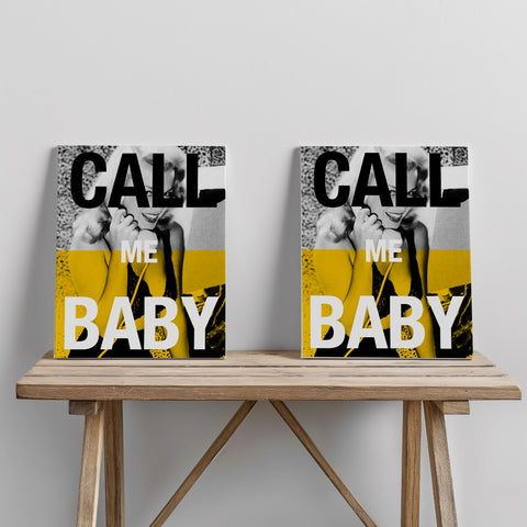 Quadro canvas Call me Baby