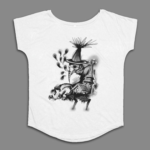 Plague Doctor Illustration Gothic Graphic Shirt