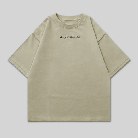 Mary Cotton Co. Sand Oversized Short Sleeve T-Shirt product type
