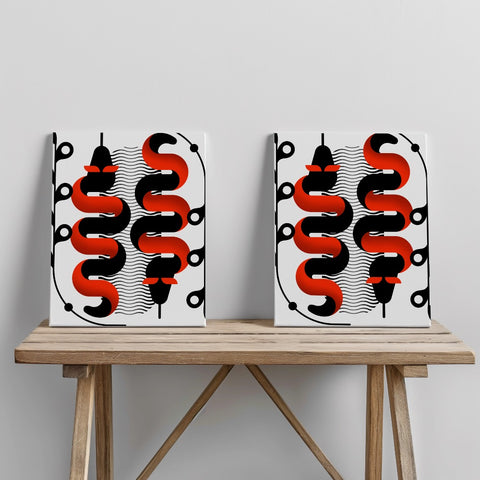 Quadro canvas twinsnake