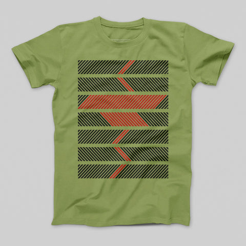 T-shirt donna boyfriend Stripe Geometry