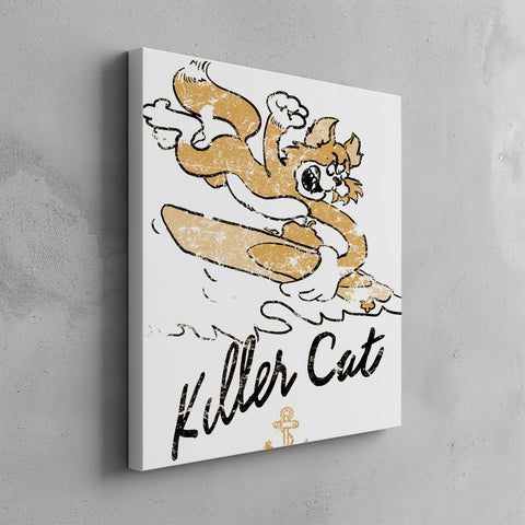 Quadro canvas Killer Cat