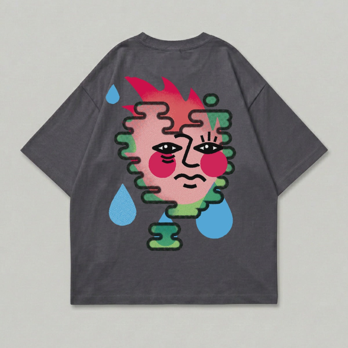 Abstract Face Graphic Dark Gray Tee Vivid Teardrop Art product type
Abstract Art, Graphic Tee, Surreal Design, Dark Gray Shirt, Vibrant Colors, Artistic Face, Unique Print, Modern Streetwear, Teardrop Motif, Expressive Art, Puzzle Shape, Colorful Graphic, Contemporary Style, Unisex Tee, Bold Design, Statement Shirt, Aesthetic Apparel, Indie Fashion, Creative Print, Pop Art Style