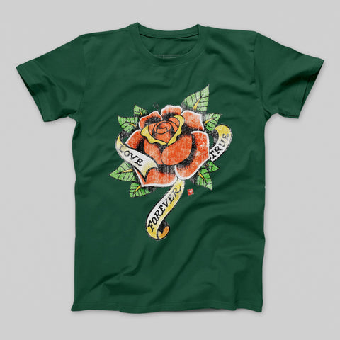 T-shirt donna boyfriend rose