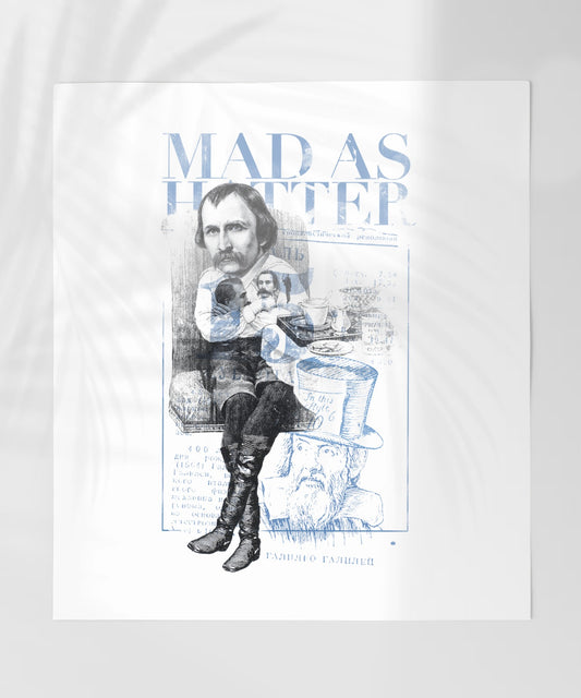Mad As A Hatter Classic Art Print Design