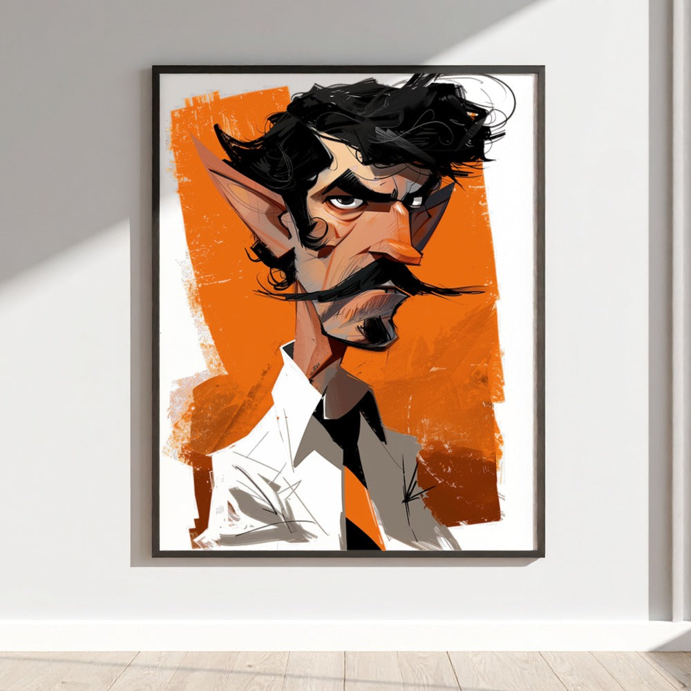 Cartoonish Character Illustration Wall Art Product