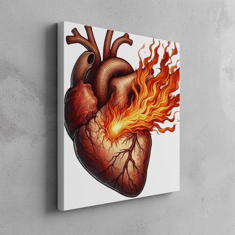 Quadro canvas fuego
