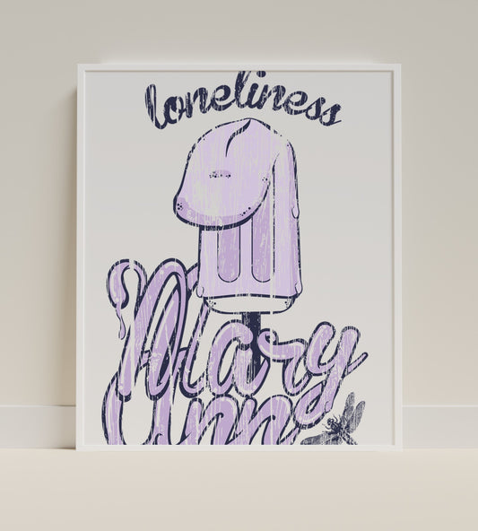 Loneliness Mary Anne Illustration Wall Art Poster