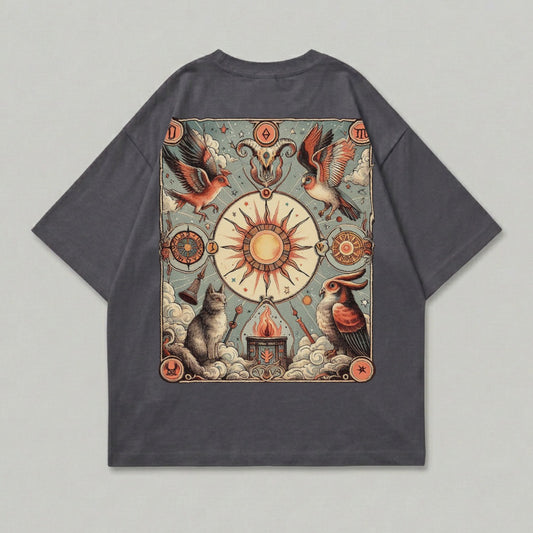 Mythic Sun Animals Mystic Symbols Cat Owl Bird product type