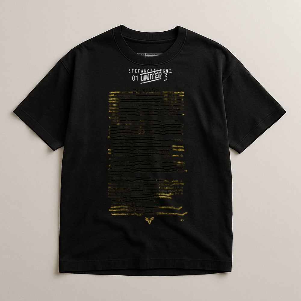 Limited Edition Graphic Black Short Sleeve T-Shirt