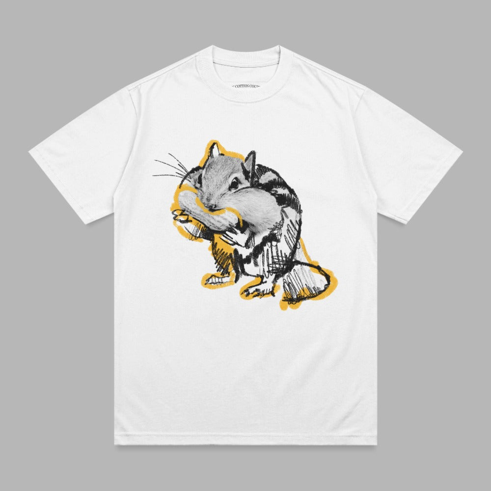 Adorable Chipmunk Sketch Art Yellow Accent product type
