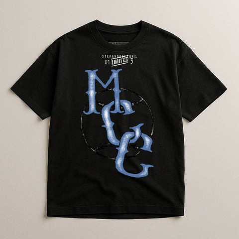 Black Tee with MLC Graphic Design