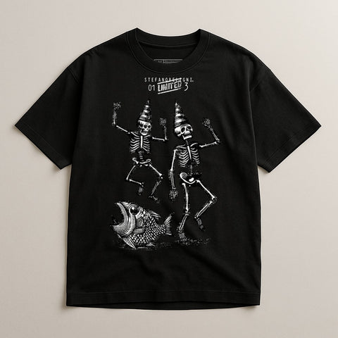 Skeletons Dancing with Fish Limited Edition Shirt
