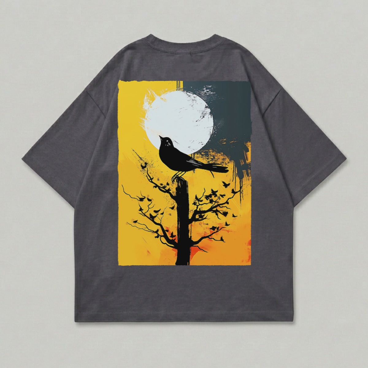 Dark Bird Moon Tree Artistic Back Print product type
Dark Bird
Moon Graphic
Tree Art
Abstract Print
Artistic Design
Night Sky
Raven Image
Perched Bird
Full Moon
Yellow Art
Grunge Style
Brushstroke
Nature Theme
Wildlife Art
Celestial Scene
Aesthetic Graphic
Unique Design
Bird On Branch
Forest Bird
Nocturnal Animal