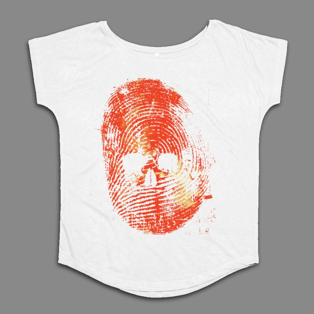 Distinctive Skull Fingerprint Design T-Shirt