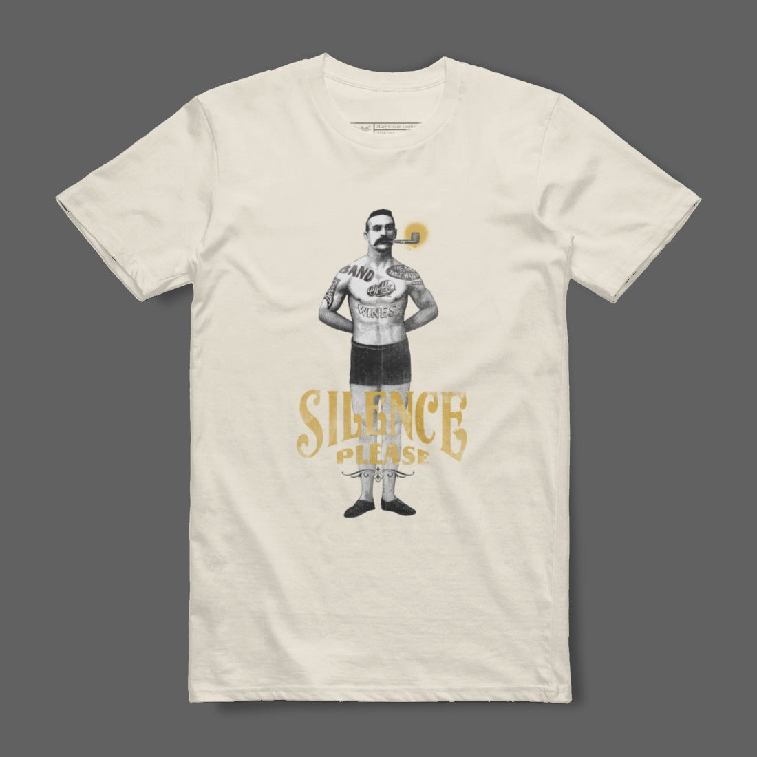 Silence Please Graphic Printed T-Shirt for Men