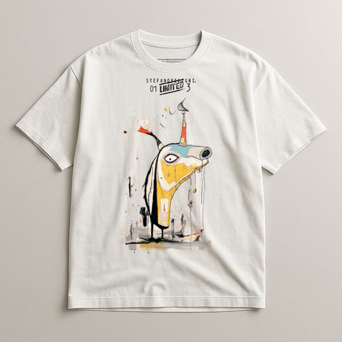 Unique Artistic Design T-shirt Featuring Abstract Animal