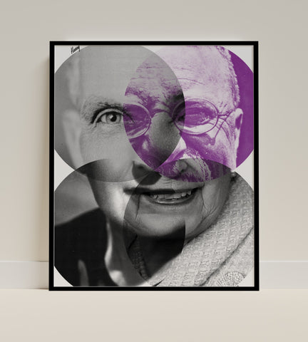 Abstract Fusion Faces Art Print Wall Décor