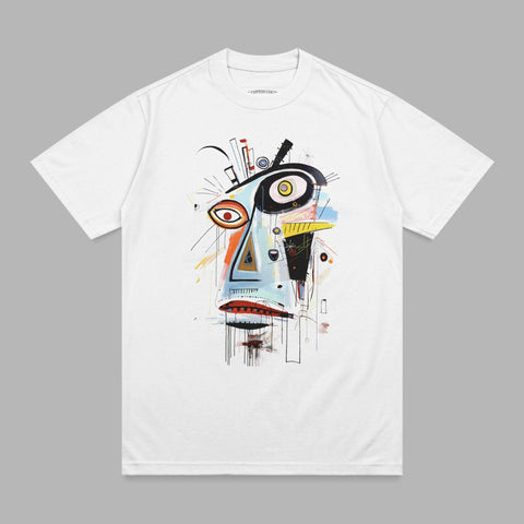Abstract Colorful Cubist Face Art Graphic product type