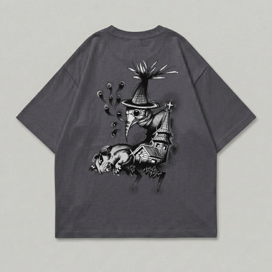 Plague Doctor Rat Church Ghosts Dark Design T-Shirt product type