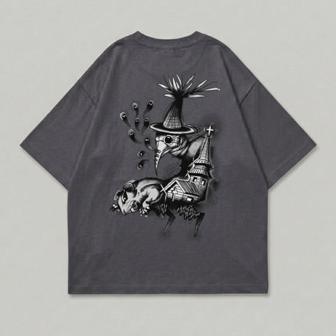 Plague Doctor Rat Church Ghosts Dark Design T-Shirt product type